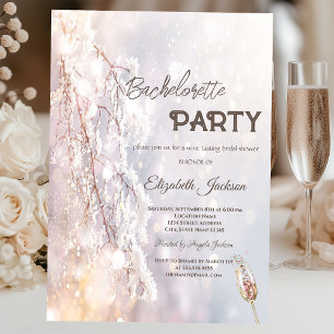 Convite Wonderland Branch Bachelorette