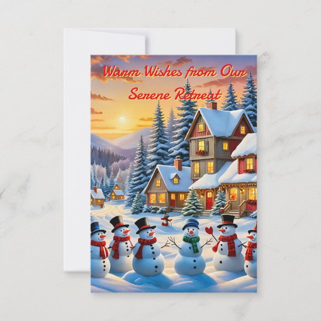 Convite Wonderland de inverno (Frente)