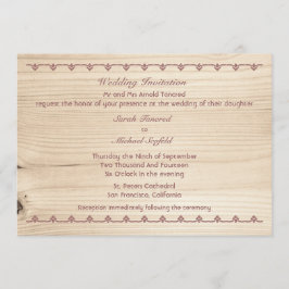 Convite Wooden Wedding