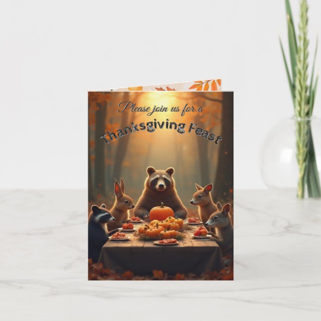 Convite Woodland, Amigos do Partido de Ação de Graças e Fa (Frente)