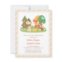 Woodland cria Chá de fraldas animal