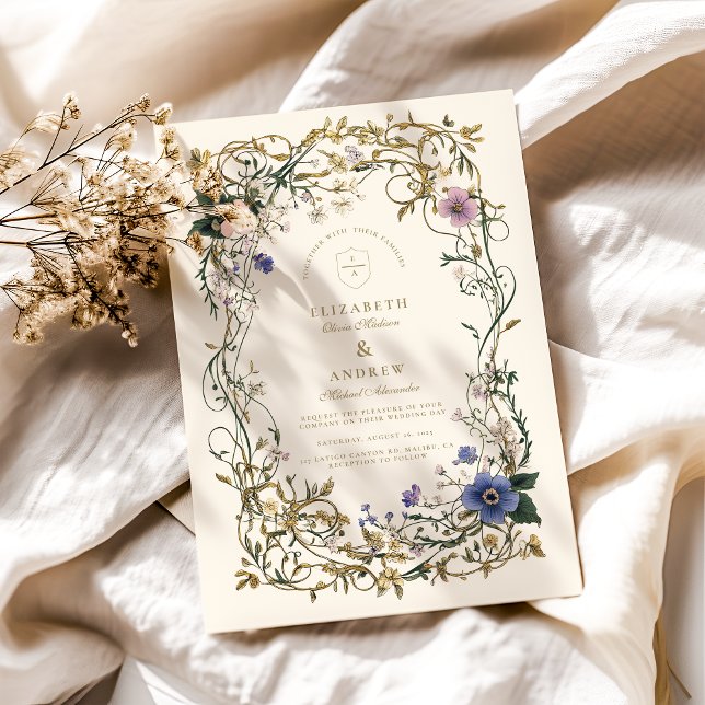 Convite Woodland Fern Wedding (Criador carregado)