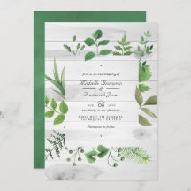 Woodland Greenery Rustic Código QR RSVP Casamento