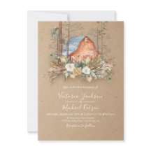 Woodland Kraft, papel Barn Forest Casamento