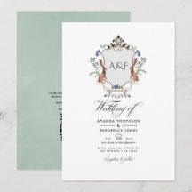 Woodland Laurel Crest Código QR RSVP Casamento
