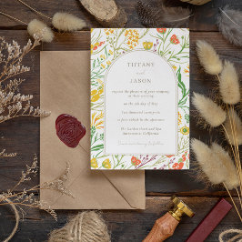 Convite Woodland Wildflower Boho