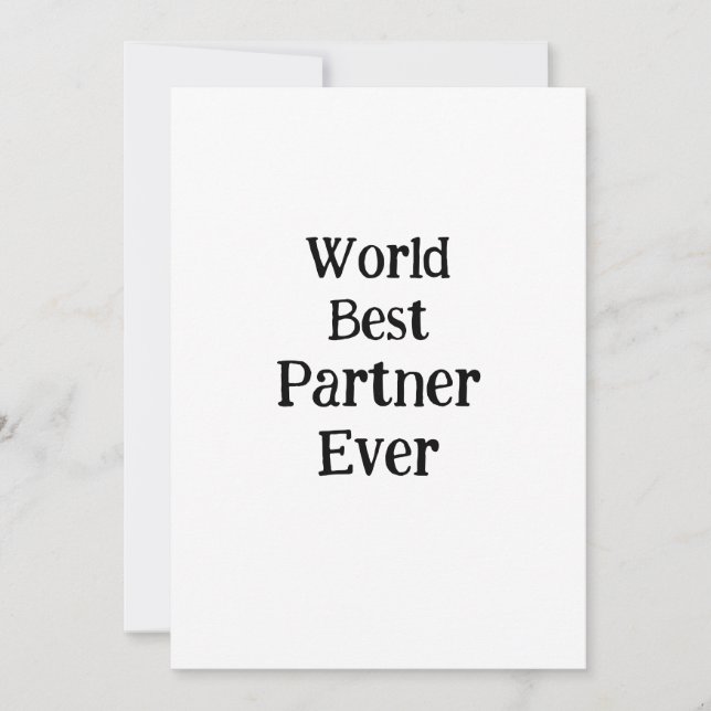 Convite World best partner ever valentine's day lover gf  (Frente)
