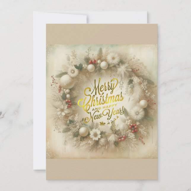 Convite Wreath Natal (Frente)