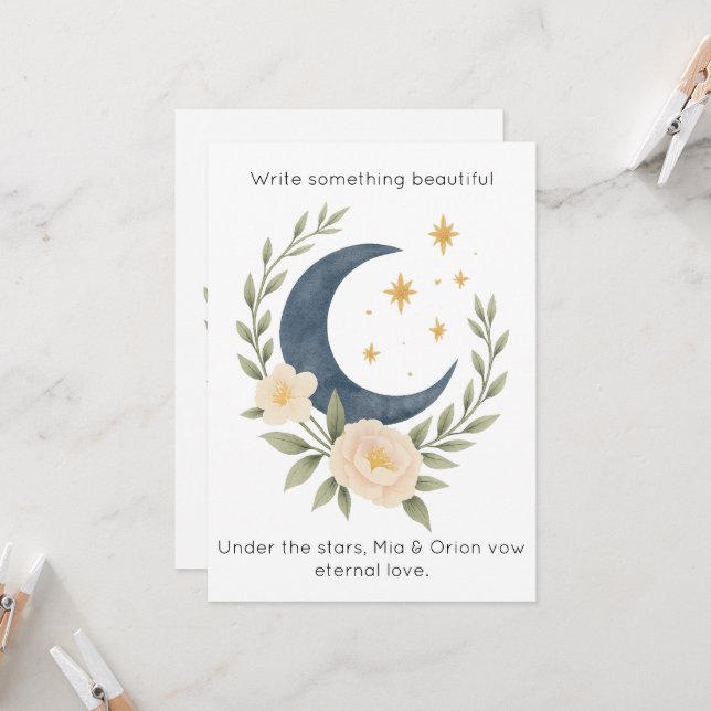 Convite Written in the stars. (Frente/Verso In Situ)