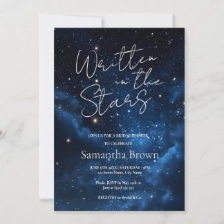 Convite Written in the Stars Bridal Shower Invitation