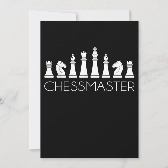 Convite Xadrez - Chessmaster (Frente)