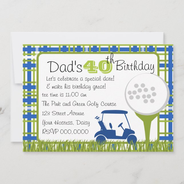 Convite Xadrez Golf (Frente)