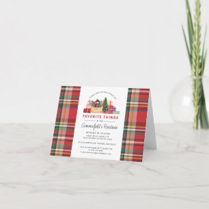 Convite Xadrez Natal Anual Coisas Favoritas Festivas