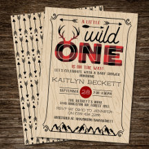 Xadrez Rústica de Wild One Boys Lumberjack Chá de 