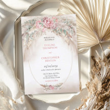 Xic elegante rosa pampas poeirento sage casamento 