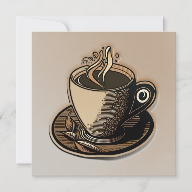 Convite Xícara de café (Frente)