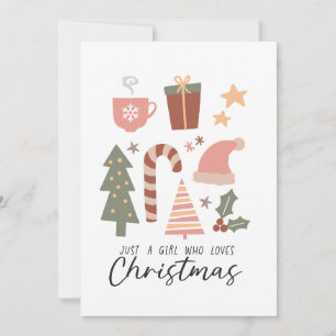 Convite Xmas Deu Apenas Uma Menina Que Ama O Natal