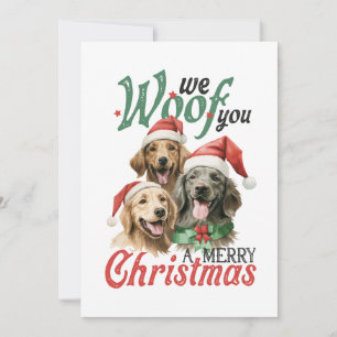 Convite Xmas Gift Woof Felry Natal
