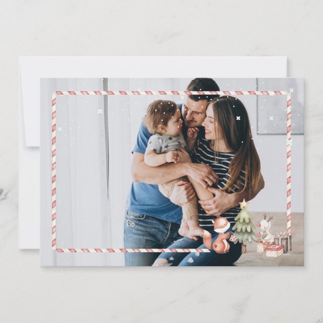 Convite Xmas postais personalizados (Frente)