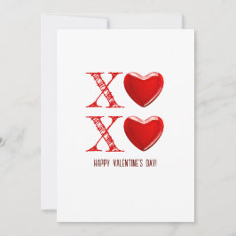 Convite Xoxo Feliz Dia dos Namorados com coração de doce