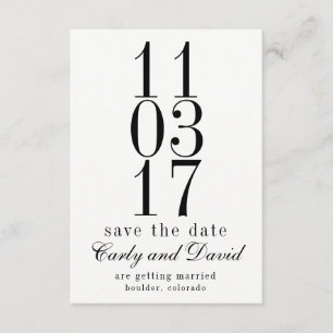 Convite XX.XX.XX Salvar a data minimalista, numérica