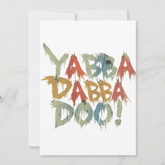 Convite Yabba dabba doo!