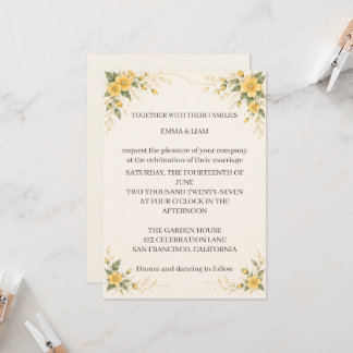 Convite Yamabuki Wedding Invitation