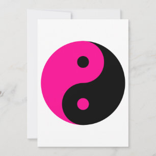 Convite yang rosa-preto