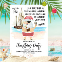 Yo Ho Ho Papai Noel Pirata Rum Festa de Natal