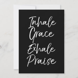Convite Yoga dizendo inalar Grace Exalar Elogia Elogia