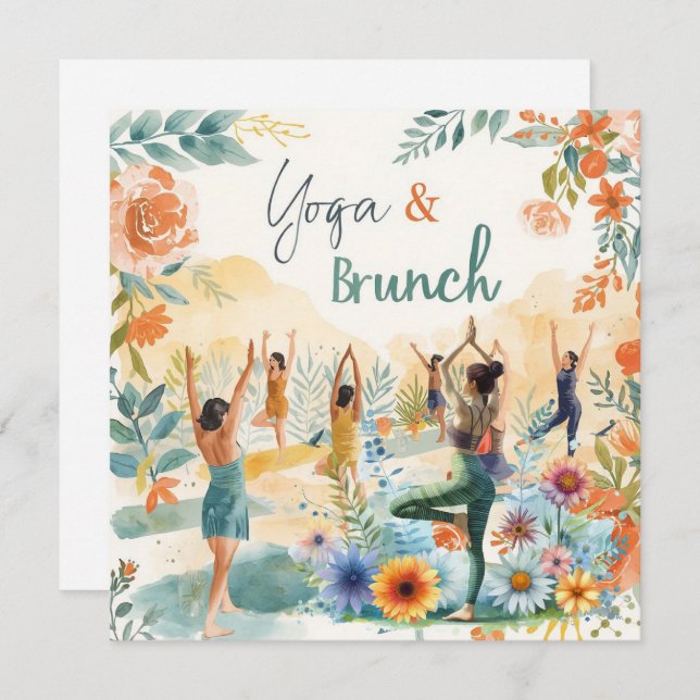 Convite Yoga e Brunch (Frente/Verso)