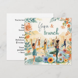 Convite Yoga e Brunch