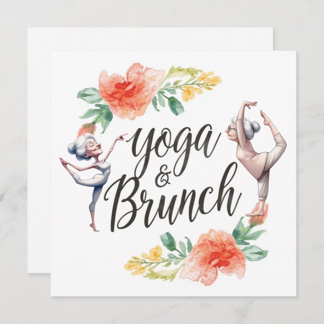 Convite Yoga e Brunch (Frente/Verso)