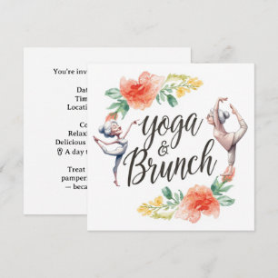 Convite Yoga e Brunch