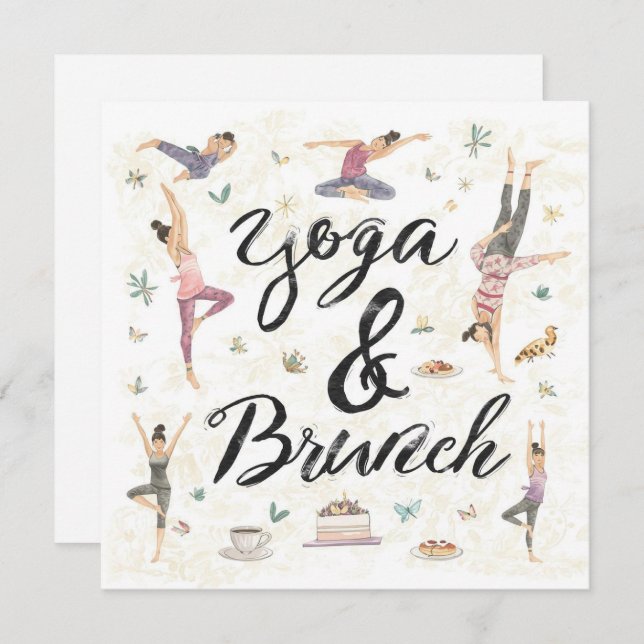 Convite Yoga e Brunch (Frente/Verso)
