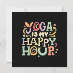 Convite Yoga É Minha Hora Feliz