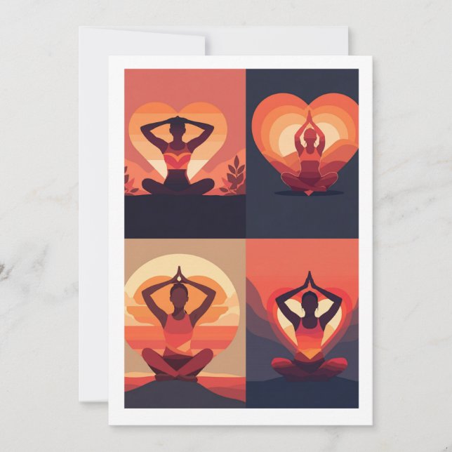 Convite yoga love (Frente)