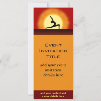 Convite Yoga Sunrise - Participação na Silhouette - Convit