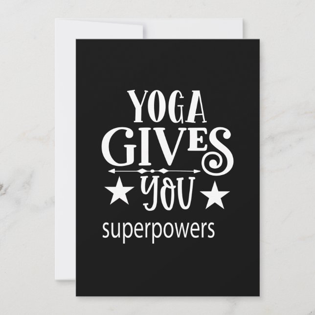 Convite Yoga te dá superpoder (Frente)