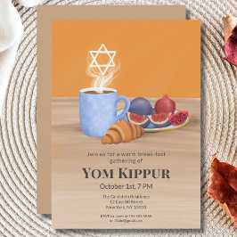 Convite Yom Kippur Quebra-Jejum: Café, Romãs