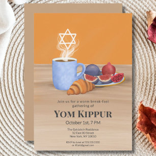 Convite Yom Kippur Quebra-Jejum: Café, Romãs