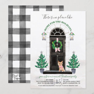 Convite Yorkie Yorkshire Terrier Holiday Party