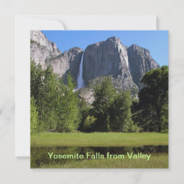 Convite Yosemite Falls do Vale da Califórnia