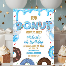 Convite You Donut want to miss this birthday Invitation