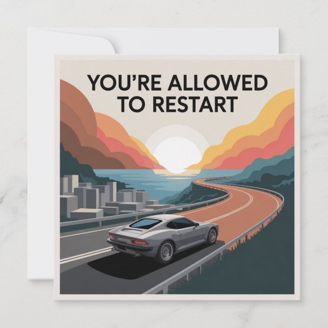 Convite You’re Allowed To Restart (Frente)