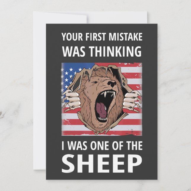 Convite Your First Mistake Was Thinking I Was One Of The S (Frente)