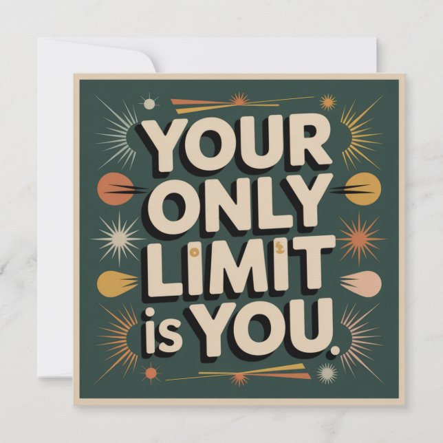 Convite Your Only Limit Is You (Frente)