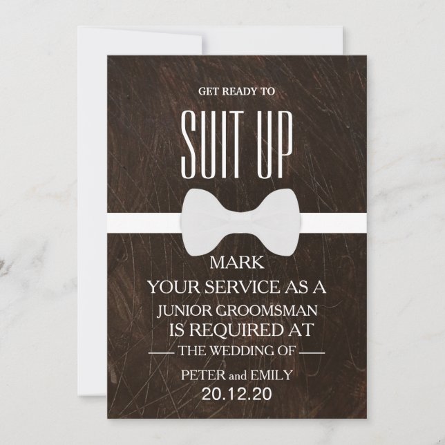 Convite Your Service as a Groomsman Invitation (Frente)