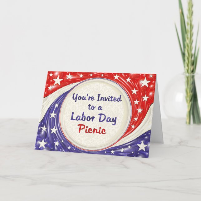 Convite You're Invited to a Labor Day Picnic (Frente)