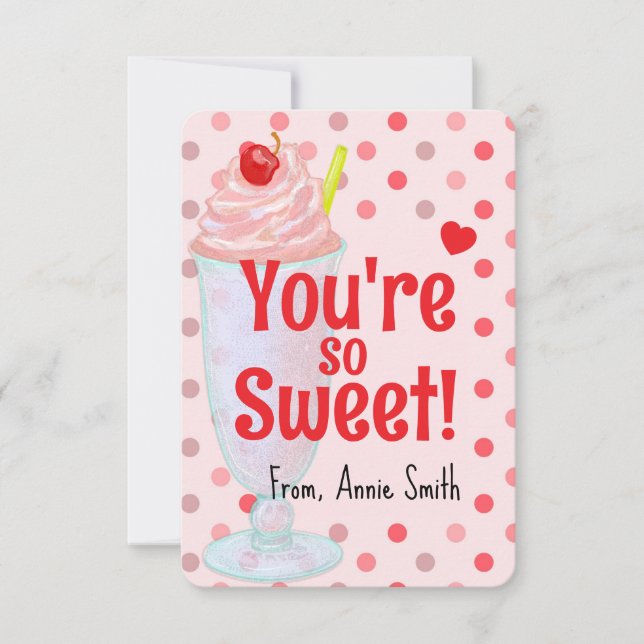 Convite You're Sweet Sundae Valentine (Frente)